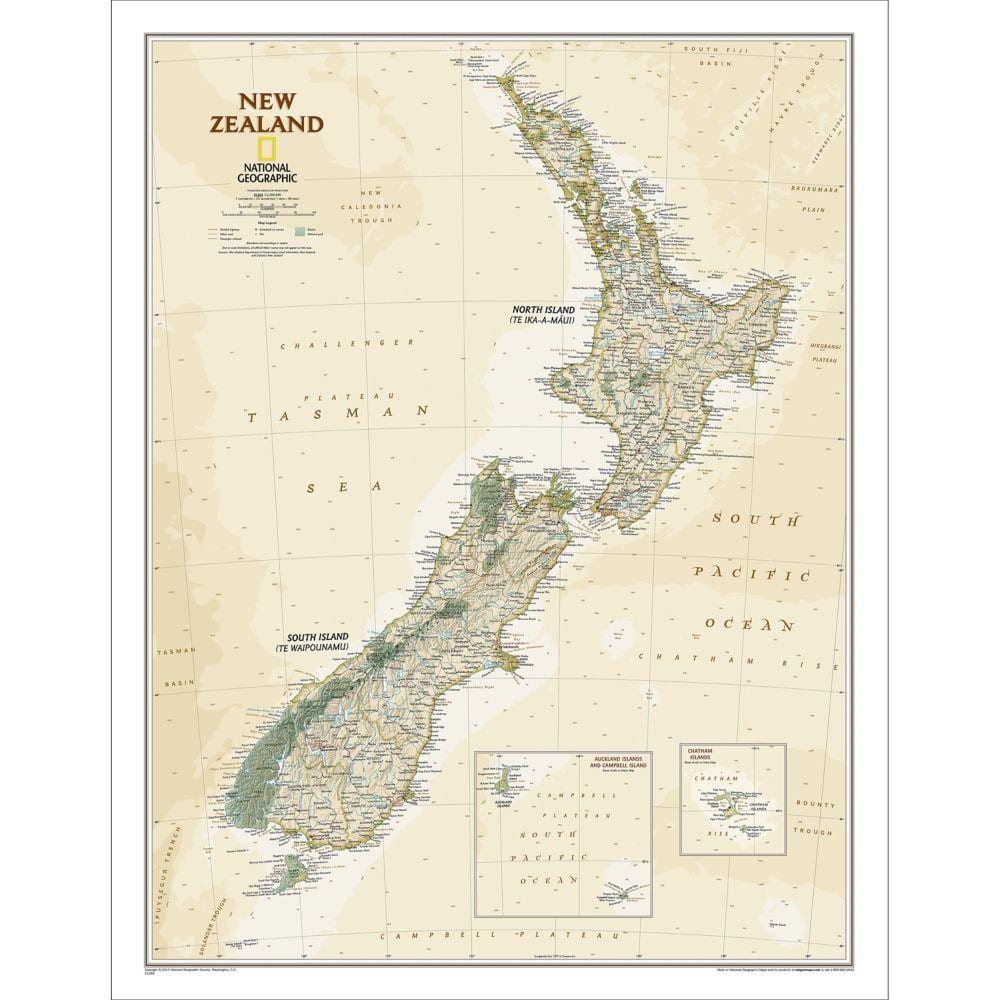 national geographic nuova zelanda mappa