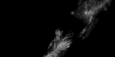 La mappa della nuova zelanda altezza