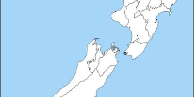 La mappa della nuova zelanda