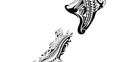 La mappa della nuova zelanda tatuaggio