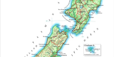 La mappa della nuova zelanda jpg