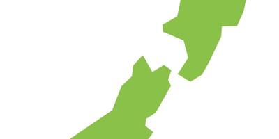La mappa della nuova zelanda png