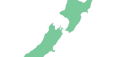 Nuova zelanda struttura della mappa vettoriale