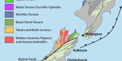 La mappa della nuova zelanda risorse naturali
